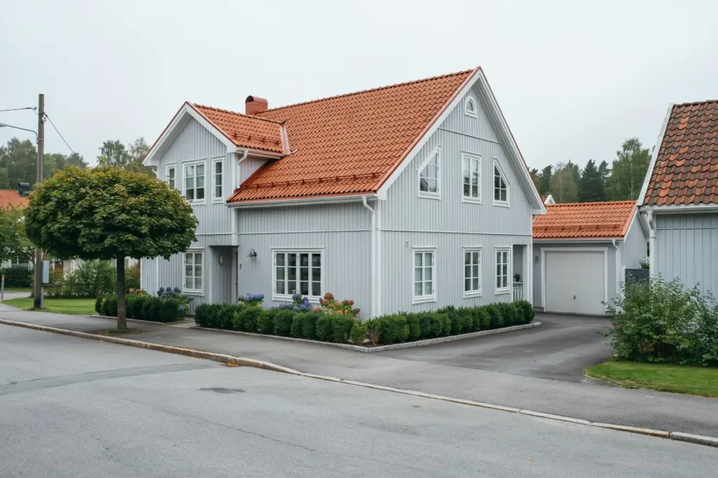 takoml ggning med nya pannor p parhus i rentuna storvreta